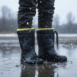 Galosce BATMAN con interno in ecopelliccia 27 - 29