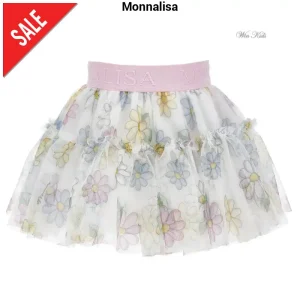 Gonna MONNALISA in tulle fantasia margherite 3 mesi - 3 anni