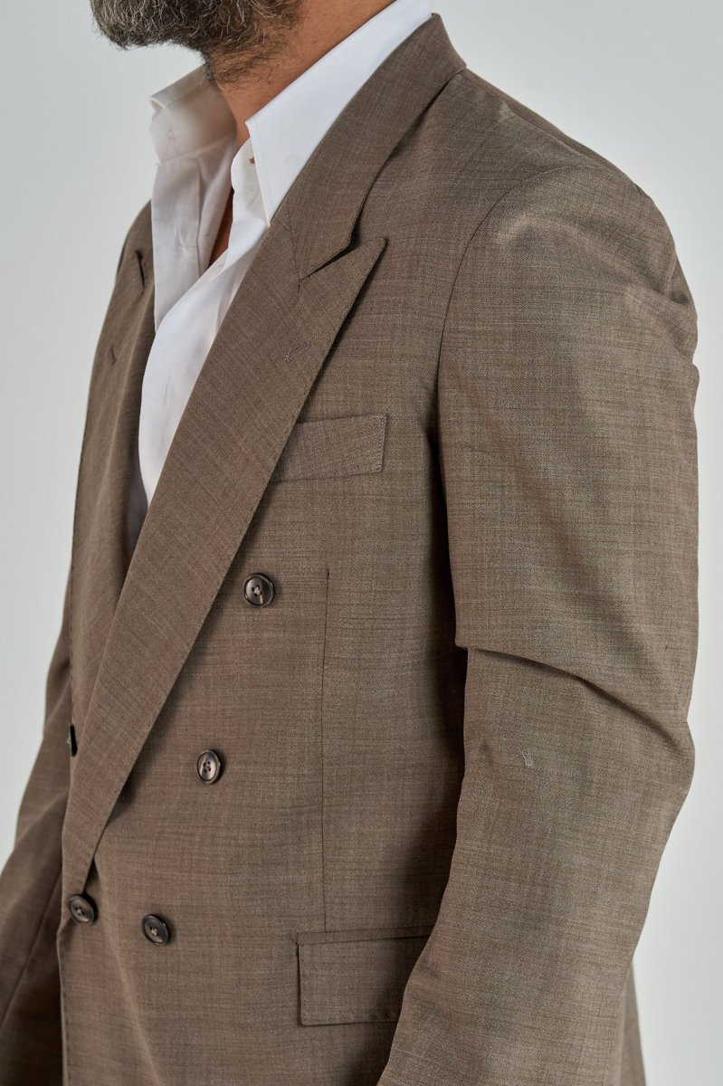 Giacca con Abbottonatura Profonda Tortora Taormina - immagine 6