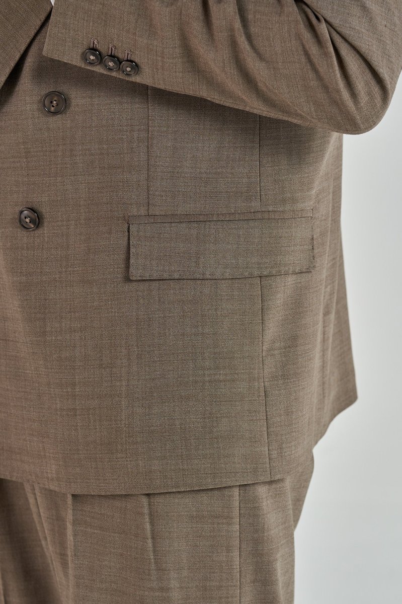 Giacca con Abbottonatura Profonda Tortora Taormina - immagine 7