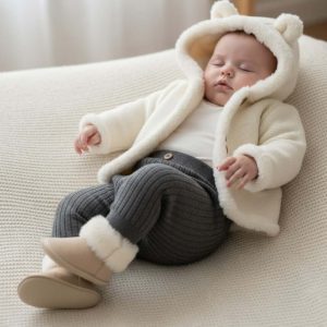 Leggings MAYORAL in maglia neonati grigio