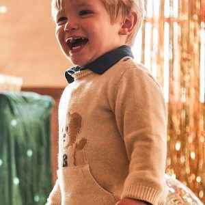 Maglioncino MAYORAL orsetto beige 6 mesi - 4 anni
