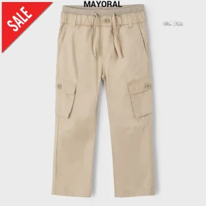 Pantalone MAYORAL cargo beige 2 anni - 10 anni