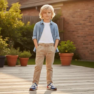Pantalone MAYORAL jogger bambino beige 2 anni - 10 anni