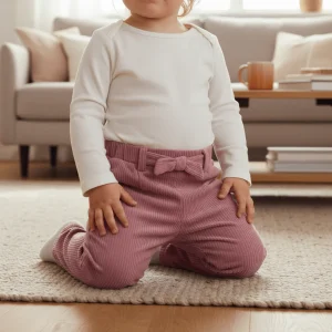 Pantalone Neonata MAYORAL Velluto a Costine Rosa Blush - Caldo e Morbido 1-18 Mesi