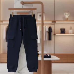 Pantalone TOMMY HILFIGER modello tasconato cargo con interno felpato 12 mesi - 4 anni