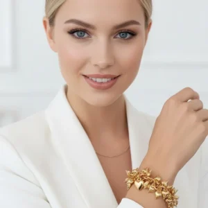 Bracciale con ciondoli oro Lola