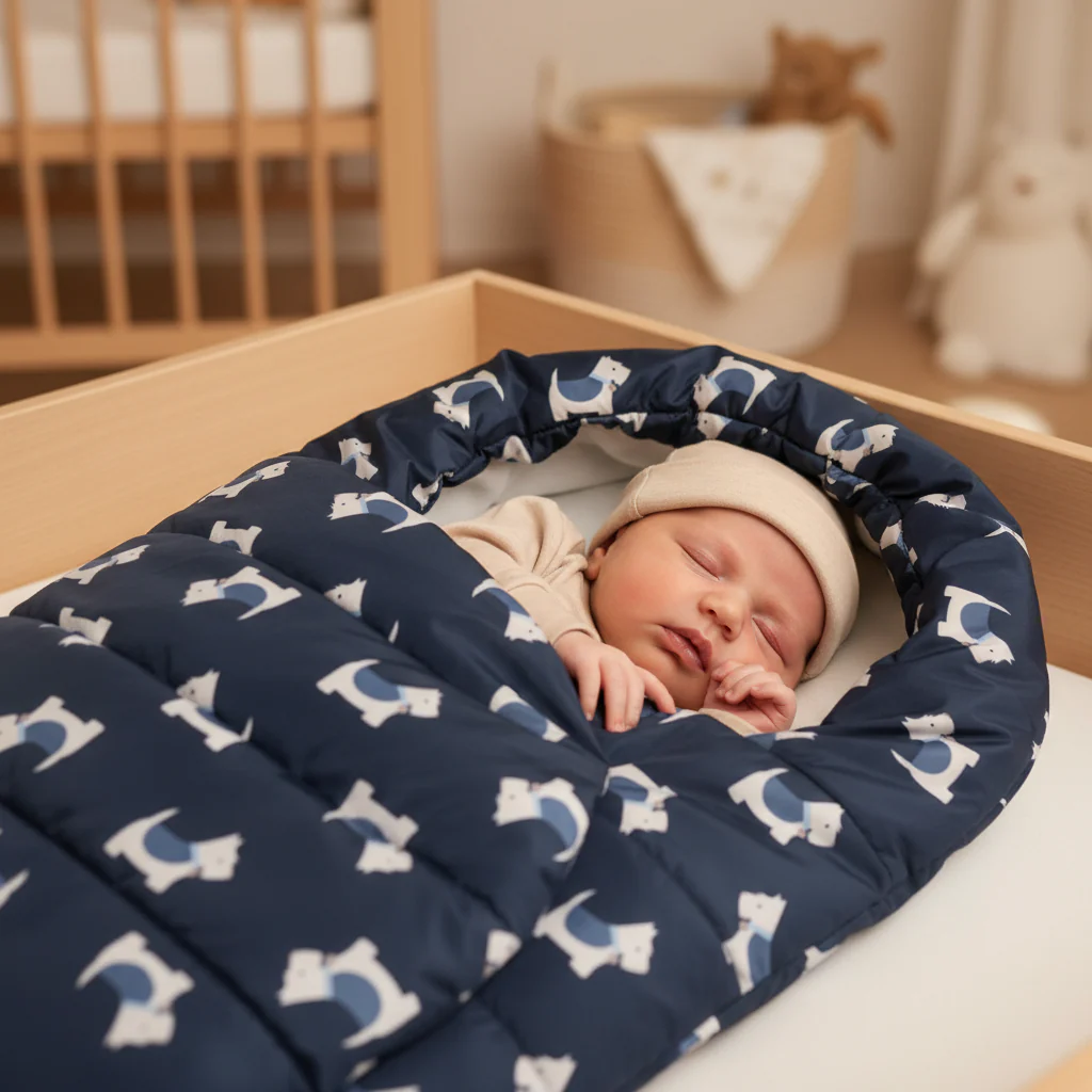 Sacco CHICCO invernale imbottito blu fantasia cagnolino - immagine 2