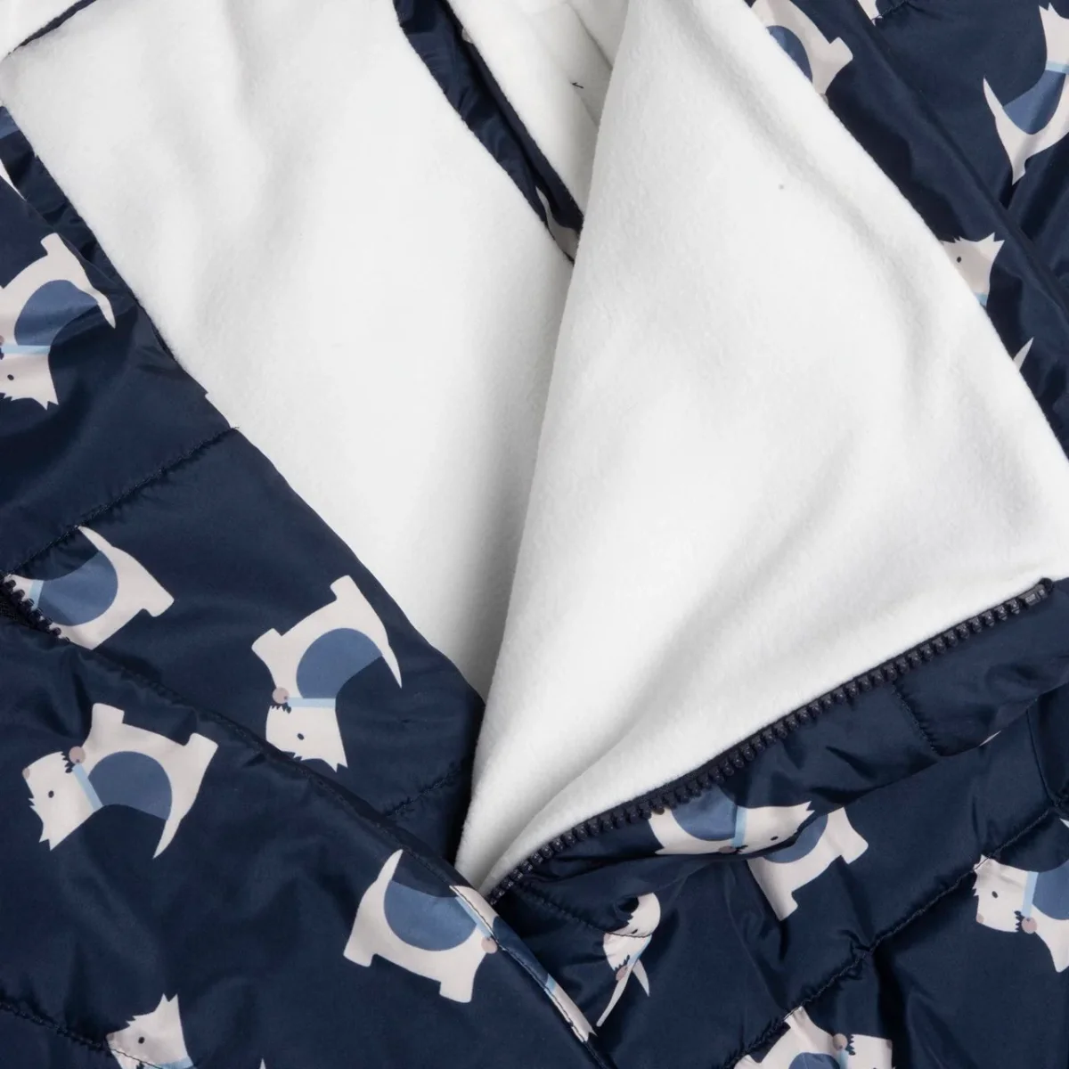 Sacco CHICCO invernale imbottito blu fantasia cagnolino - immagine 5