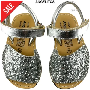 Sandali ANGELITOS glitter argento 20 - 34