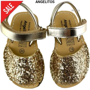 Sandali ANGELITOS glitter platino 20 - 34