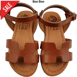 Sandali BON BON Made in Italy cuoio 20 - 34