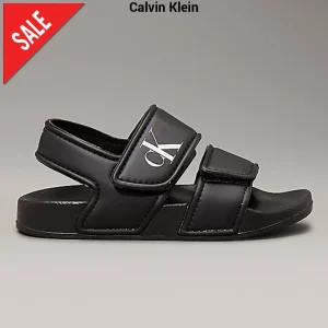 Sandali CALVIN KLEIN per bambini nero con velcro dal 24 fino al 34