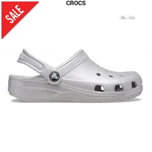 Sandali CROCS  argento glitter da bambina 19 - 35