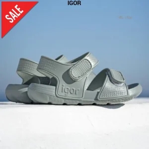 Sandali IGOR in gomma con velcro verde 22 - 30