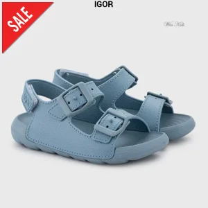 Sandali IGOR modello Maui doppia fibbia color oceano 22 - 34