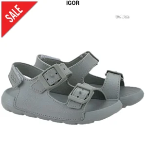 Sandali IGOR modello Maui doppia fibbia color verde 22 - 34