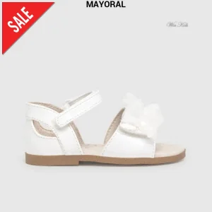 Sandali MAYORAL in vernice bianca e tulle charol 19 - 25