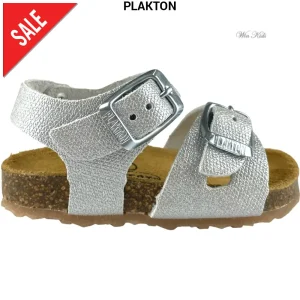 Sandali PLAKTON per bambina argento dal 19 al 24