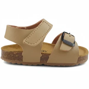 Sandali PLAKTON per bambini beige chiusura con velcro e fibbia dal 19 al 24