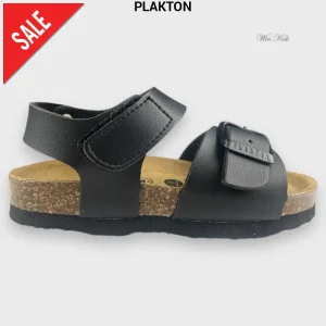 Sandali PLAKTON per bambini nero con velcro dal 24 al 35
