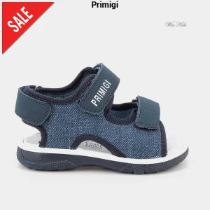 Sandali PRIMIGI bambino jeans doppio velcro dal 19 al 26