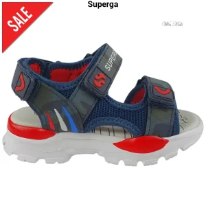 Sandali SUPERGA blu chiusura con velcro 25 - 30