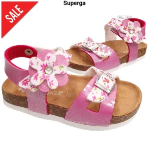 Sandali SUPERGA modello bio fuxia chiusura con velcro 24 - 29