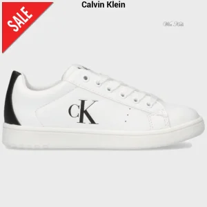 Scarpe CALVIN KLEIN bianche con retro nero dal 30 al 40