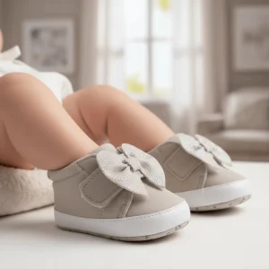 Scarpe CHICCO da culla con fiocco beige 16 - 19