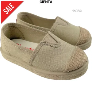 Scarpe CIENTA mocassino con corda beige 20 - 34