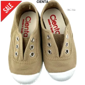 Scarpe CIENTA slip on punta in gomma beige 21 - 39