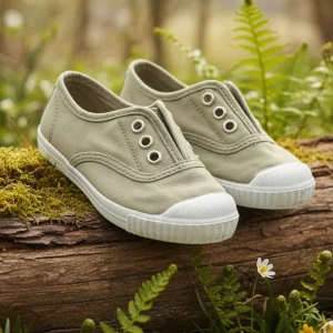 Scarpa CIENTA slip on punta in gomma verde tea 21 -39