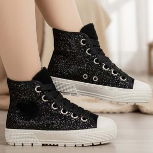 Scarpe SPINDOCTOR glitter e teddy MADE IN ITALY 24 - 35