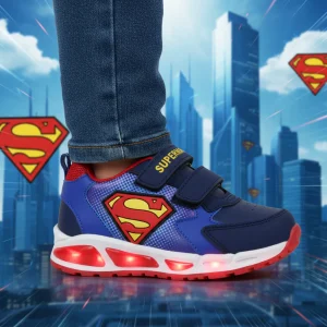 Scarpe SUPERMAN con luci dal 24 al 31