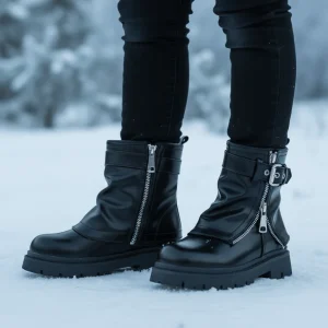 Stivaletti bambina neri con applicazioni dal 25 al 36