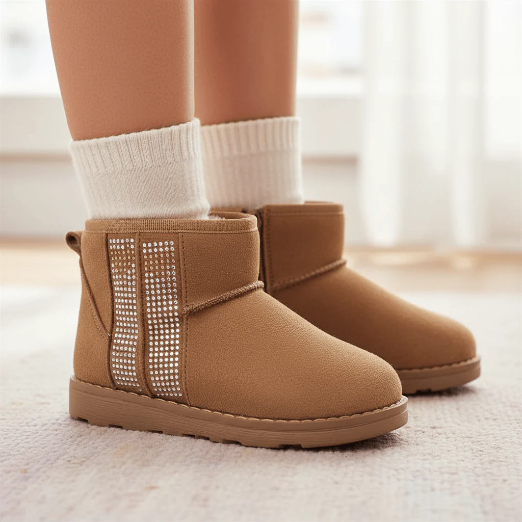 Stivaletti PRIMIGI cuoio scamosciato con strass dal 24 al 35