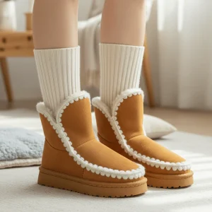 Stivali KS by SOFIA con ecopelliccia camel 25-30