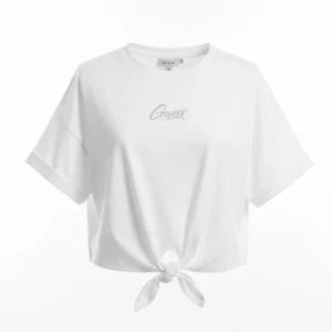T-shirt GUESS bianca cropped e oversize 8 anni - 16 anni