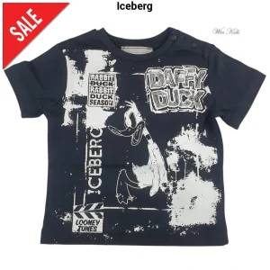 T-shirt ICEBERG Daffy Duck nera baby e kids 12 mesi - 6 anni