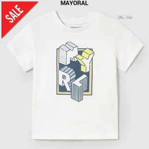 T-shirt MAYORAL a maniche corte bianca 6 mesi - 4anni