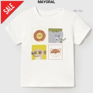 T-shirt MAYORAL animali savana 6 mesi - 4 anni