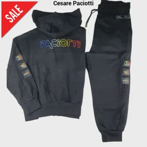 Tuta CESARE PACIOTTI baby kids e junior nera 6 mesi - 16 anni