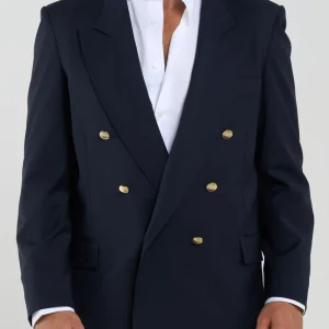 Giacca con Bottoni Oro Blu Napoli