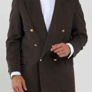 Giacca con Bottoni Oro Testa di Moro Siena