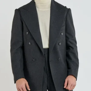 Giacca Jocket in Flanella Antracite Ortisei