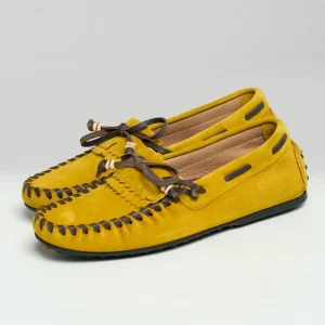 Mocassino Scamosciato da Barca Giallo
