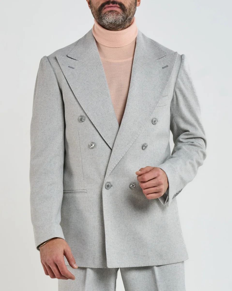 Giacca Jocket in Flanella Grigio Chamonix