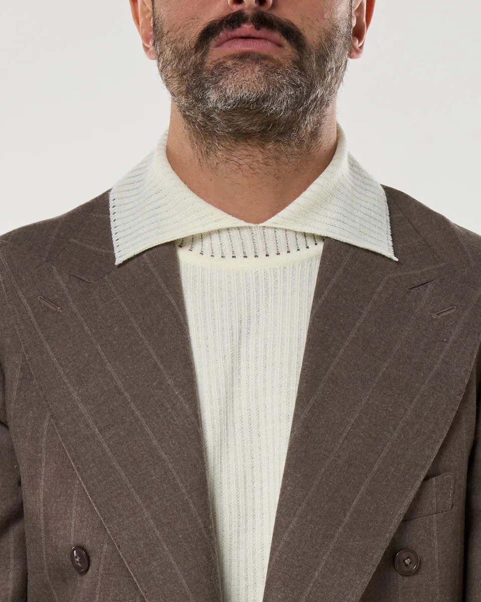 Maglia Collar Twist Panna - immagine 6