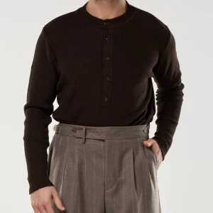 Maglia Henley Knit Testa di Moro